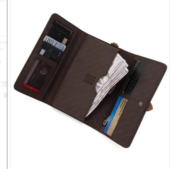 💥Free Shipping💥Montana West Buckle Collection Wallet - Black (New/Unused) - Picture 3 of 3